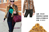 米歇尔·崔切伯格(Michelle Trachtenberg) 的豹纹皮草小外套颇具时髦气息。下神随意搭配简单的服饰就能显得摩登有型。
