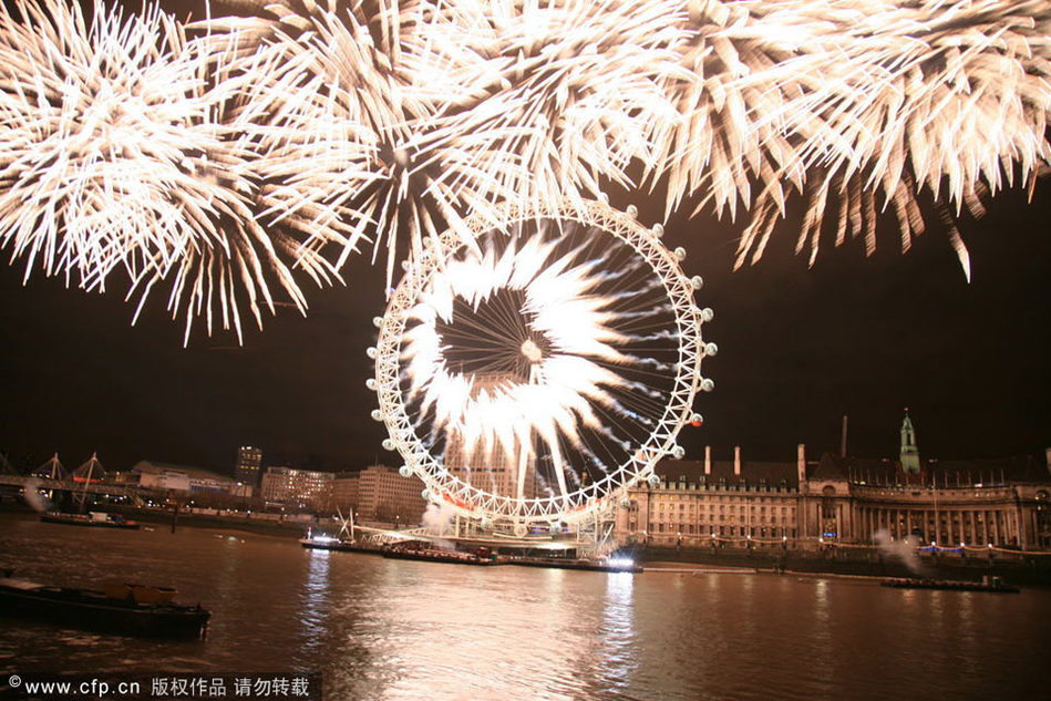 高清：世界各地庆祝新年集锦