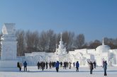 在俄罗斯风情小镇中感受冰情雪韵。（图/文：陈玥）