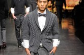 Dolce & Gabbana 2012秋冬出现不少灰色的款式。