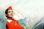 俄罗斯美女空姐拍写真 演绎天上爱人
