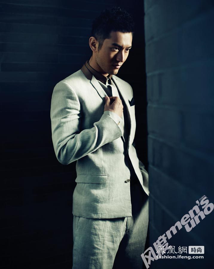 黄晓明为《风度men’s uno》杂志拍摄4月封面大片