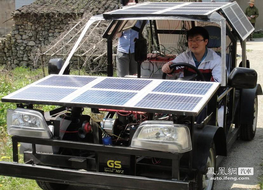 19岁学生1.5万造出太阳能汽车 强悍至极 