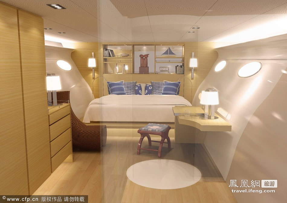 香港亿万富翁巨资打造三体游艇奢华内室曝光