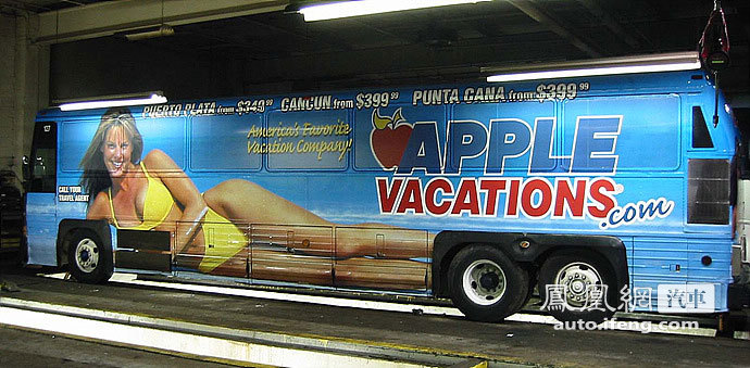 这不是“大碗”看世界各国的公交车广告
