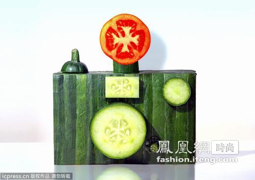 蔬菜瓜果玩出新花样!创意果蔬雕塑秀色可餐