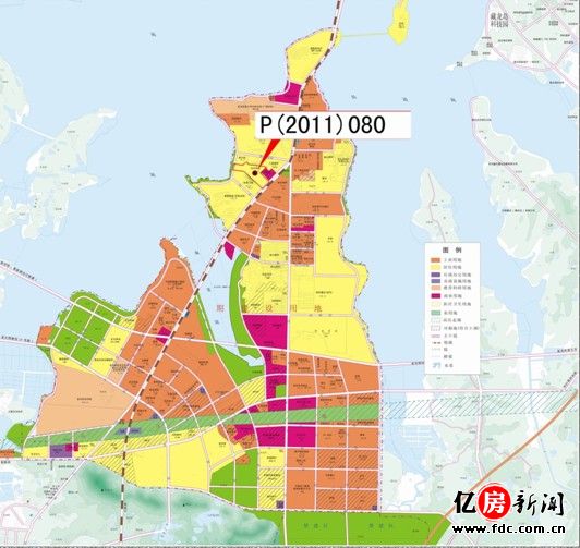 p(2011)080号----江夏区庙山稀缺临湖住宅用地