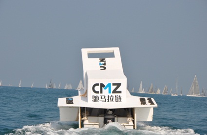 "驰马号"cmz拉链船领航第五届中国杯帆船赛