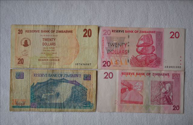 津巴布韦币 世界上面值最大的钞票