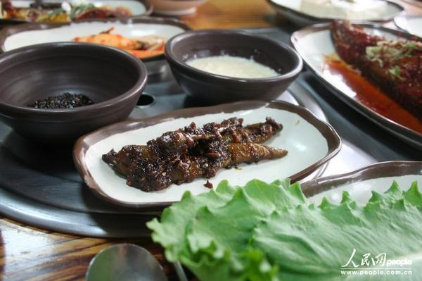 韩国小菜（人民网记者张希摄）