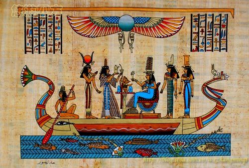 多彩埃及 看世界上最古老的绚丽纸画