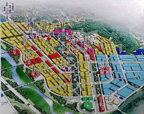 北川新址建设规划图