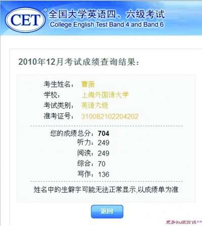 全国大学英语四六级考试周六开考 送您夺分宝