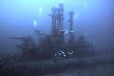 海底的潜水艇
